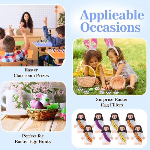 300pcs Mini Jesus Figurines Bulk Set for Religious Party Favors & Crafts