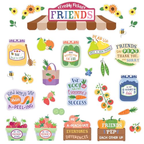 41pc Farmers Market Classroom Bulletin Board Set - Fruit Theme Decor