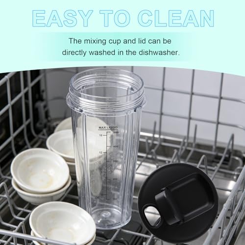 20 oz Blender Replacement Cups for BN301 BN300 Series, 2 Pack