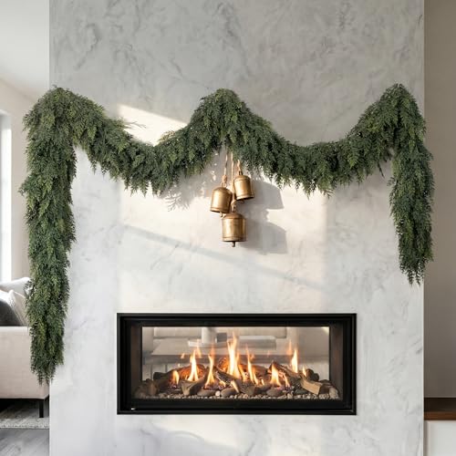 9ft Real Touch Artificial Cedar Garland for Christmas Holiday Decor