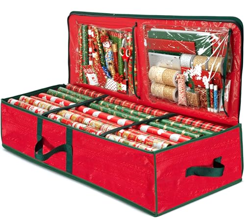 Gift Wrapping Paper Storage Container 40-Inch Waterproof Holder for Rolls