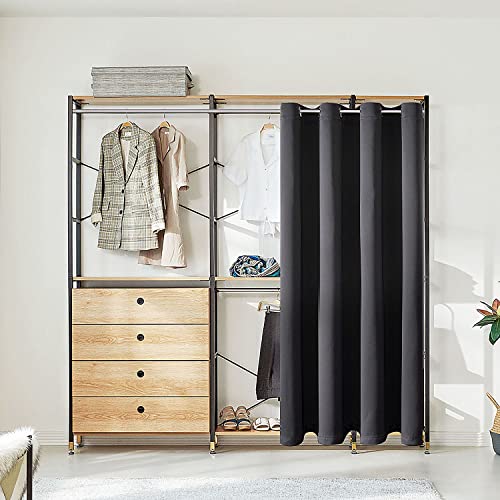 Blackout Doorway Curtain - Thermal Insulated Privacy Panel, 34" x 80", Dark Grey