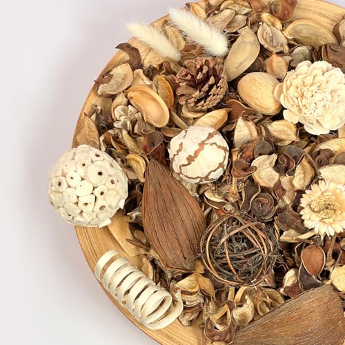Magnolia Scented Potpourri 20 oz Bag, Natural Dried Flower Vase Filler
