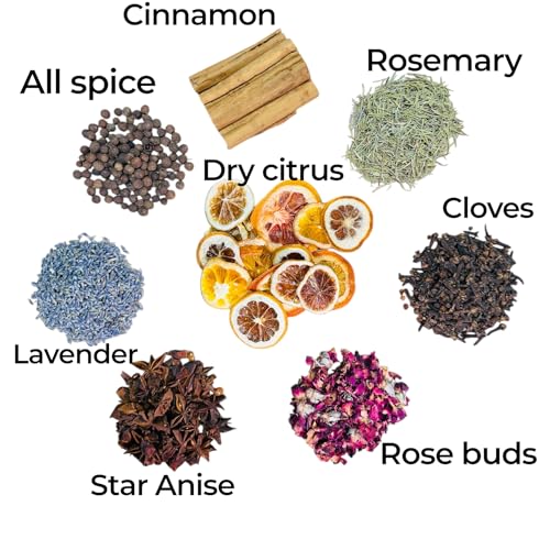 Simmering Potpourri Kit with Dried Citrus, Rose, Lavender & Spices