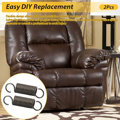 2-Pack 2-7/8 Inch Recliner Mechanism Tension Spring Replacement Parts