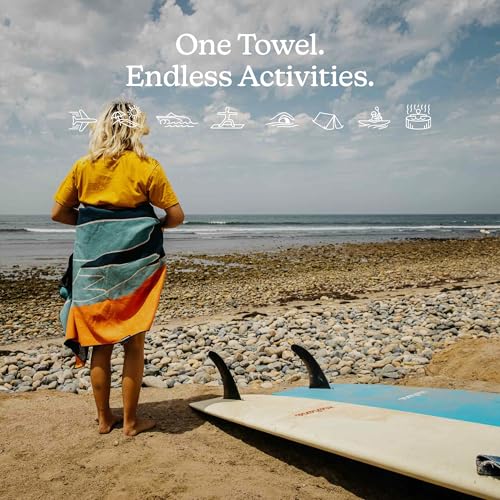 Recycled MicroTerry Beach Towel - Sand Resistant & Quick Dry Travel Towel