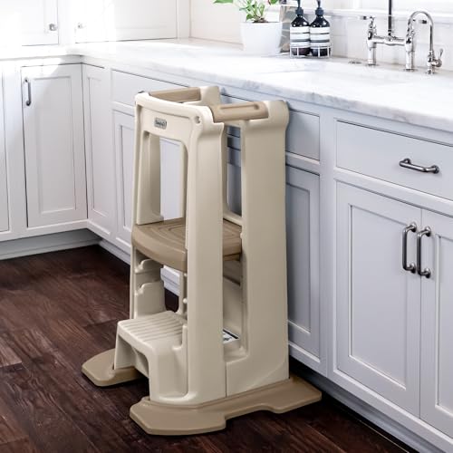 Adjustable Toddler Learning Tower Kitchen Helper Step Stool