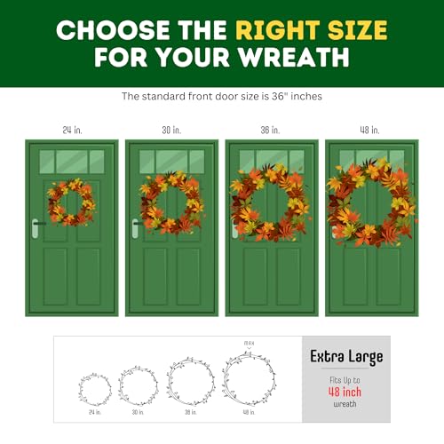 48-Inch Christmas Wreath Storage Bag Durable Oxford Container with Window