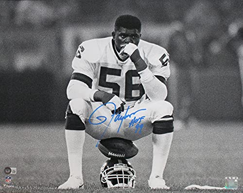 Lawrence Taylor Autographed 16x20 Photo with HOF Inscription and BAS COA