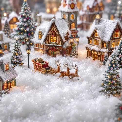 Shell White 30oz Christmas Fake Snow Decoration - Sparkling Artificial Flakes for Holiday Decor