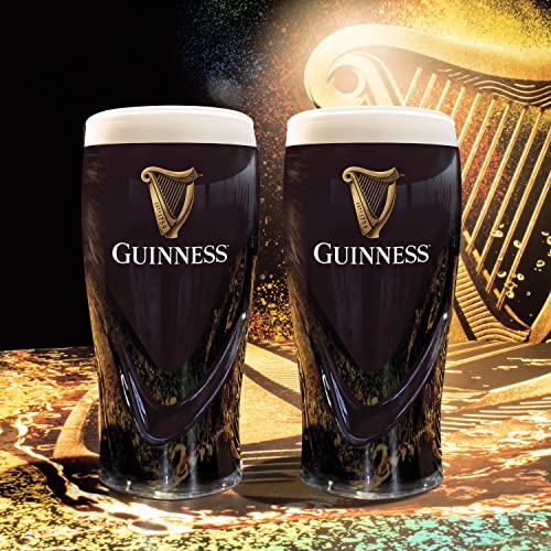 20oz Beer Pint Glasses - Set of 2 Classic Pub Style Glassware