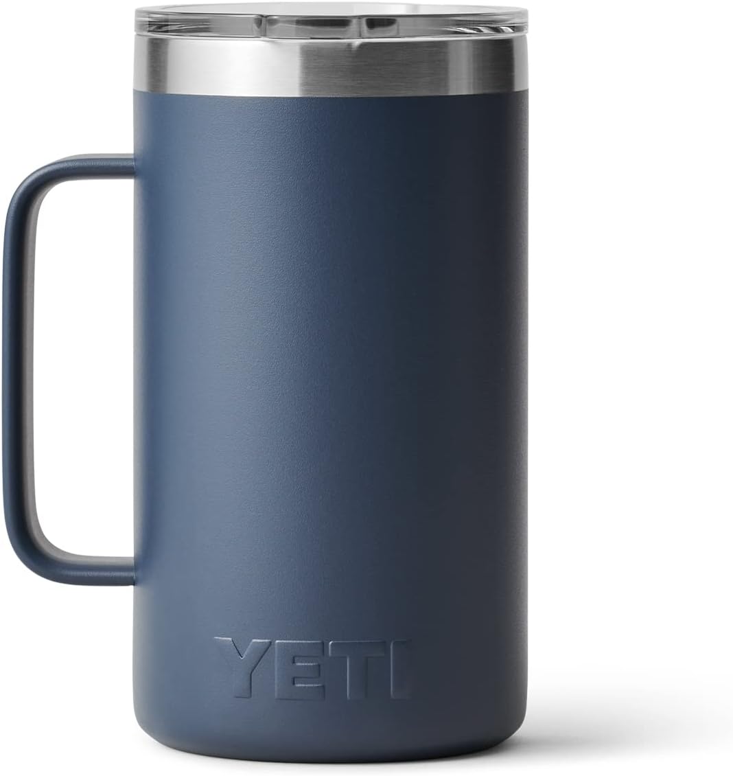YETI Rambler 24 oz Mug - Vacuum Insulated Stainless Steel with MagSlider Lid for Ultimate Durability