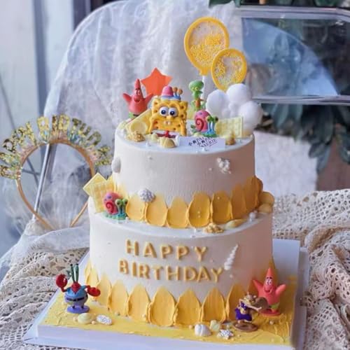 8-Piece Cartoon Character Figure Set - 1.5-inch Miniature Cake Toppers