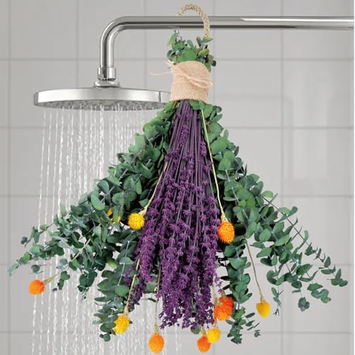 120-Piece Dried Eucalyptus and Lavender Bouquet for Shower Home Decor