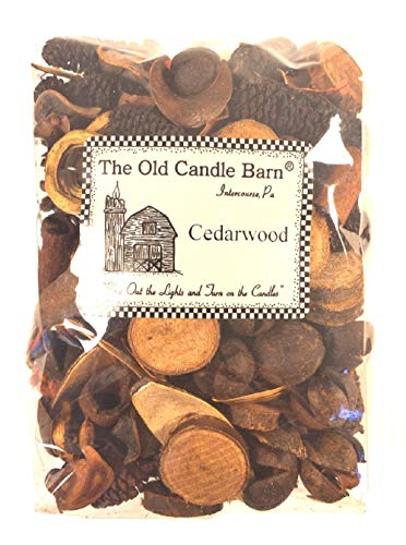 Cedarwood Potpourri Bowl Filler - 4 Cup Bag for Home Decor