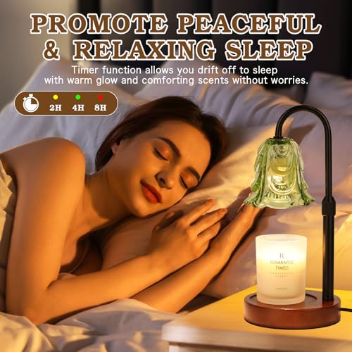 Adjustable Candle Warmer Lamp with Timer & Dimmable Light