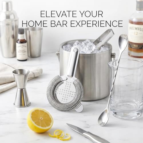 Barfroee Hawthorne Cocktail Strainer - Food-Grade Stainless Steel Bar Tool