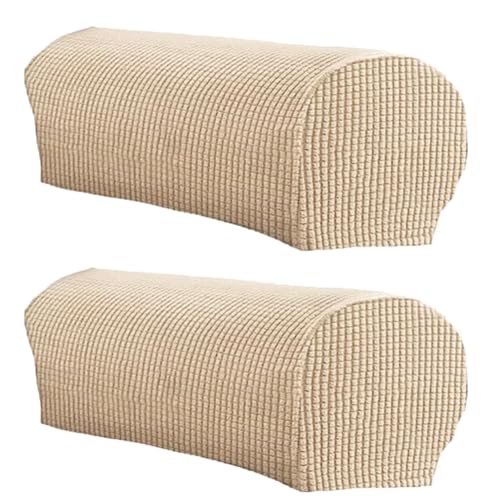 Stretch Plush Armrest Covers Set of 2 for Chairs & Sofas