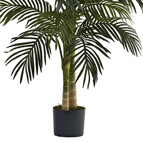 4ft Artificial Golden Cane Palm Tree - Lush Indoor Faux Plant