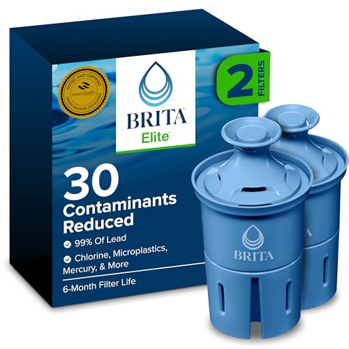 Brita Elite Water Filter Replacements 2-Pack for Pitchers & Dispensers