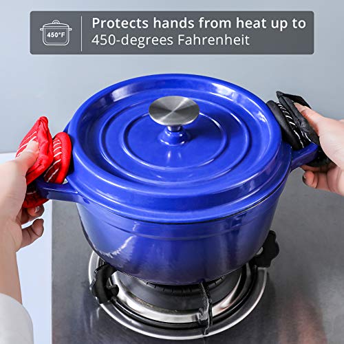 Cast Iron Skillet Handle Covers - Heat Resistant Pot Holders, 2 Pack