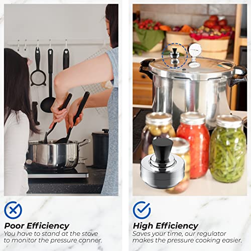 3-Piece Pressure Canner Regulator Weight 5-10-15lb for Pressure Cookers