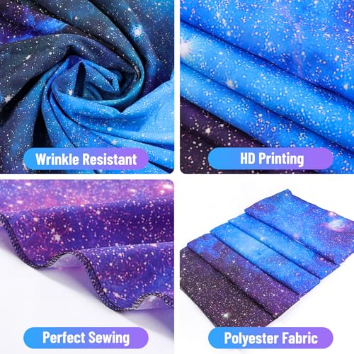 Galaxy Outer Space Wall Tapestry - Blue & Purple Starry Night Backdrop