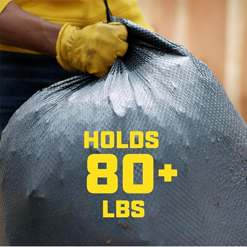 30-Gallon Heavy Duty Drawstring Trash Bags - Rip Resistant, Scented (50 Count)