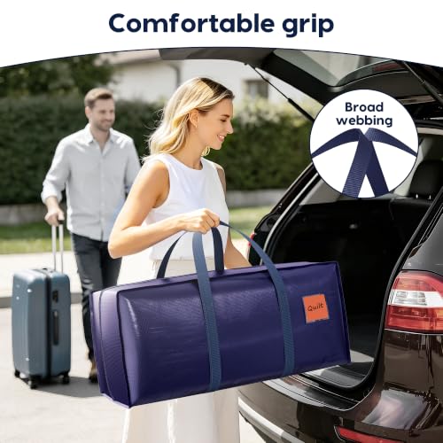 RMOHRO 6 Pack Heavy Duty Moving Bags with Side Zipper and 93L Capacity