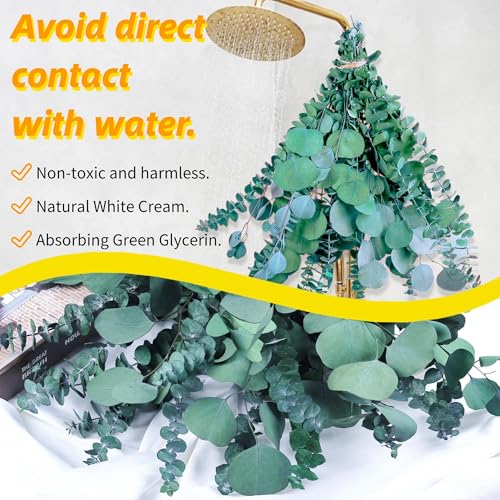 32-Piece Dried Eucalyptus Stems Bundle, 17-Inch Real Preserved Greenery