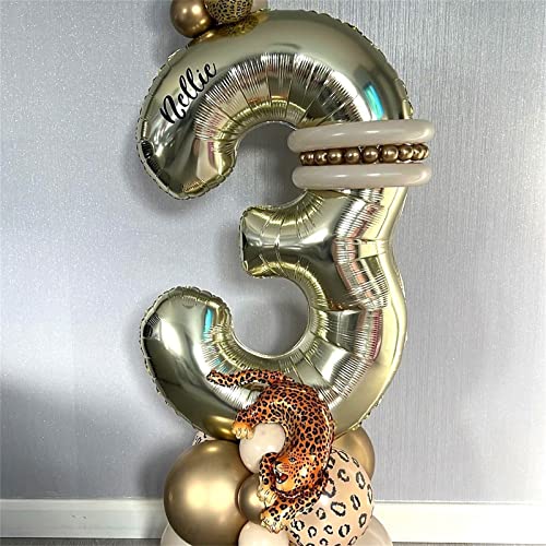 Champagne Gold Number 30 Balloons 40 Inch Foil Birthday Decorations