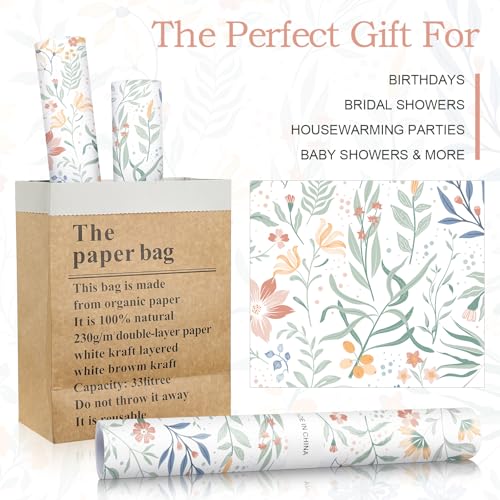 Floral Scented Drawer Liners 19.5 x 14 Inches - 10 Sheets Non-Adhesive Paper