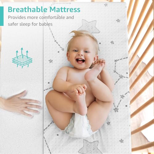 Pack and Play Mattress Topper - 38" x 26" x 1" Pad with Washable Cover