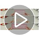 Lineshading Pink Christmas Tree Sign 4-Piece Wooden Table Decor Set