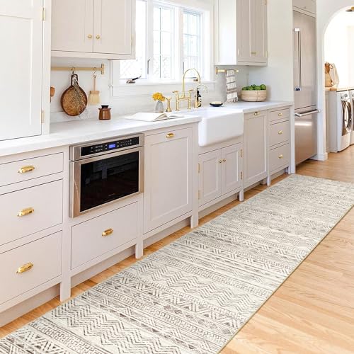 Moroccan Washable Hallway Runner Rug 2'6" x 12' Non-Slip Floor Mat