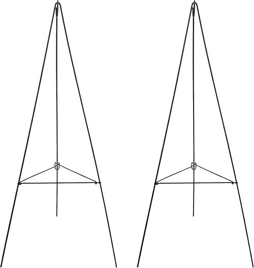 Christmas Wreath Stand by 2Pcs - Durable Wire Easel Holder for Cemetery & Outdoor Use | 30-Inch