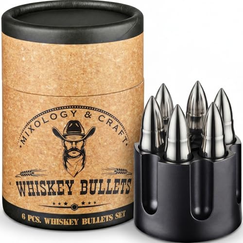 Premium Stainless Steel Whiskey Stones Set with Gift Cylinder – Non-Melting Chilling Cubes for Spirits