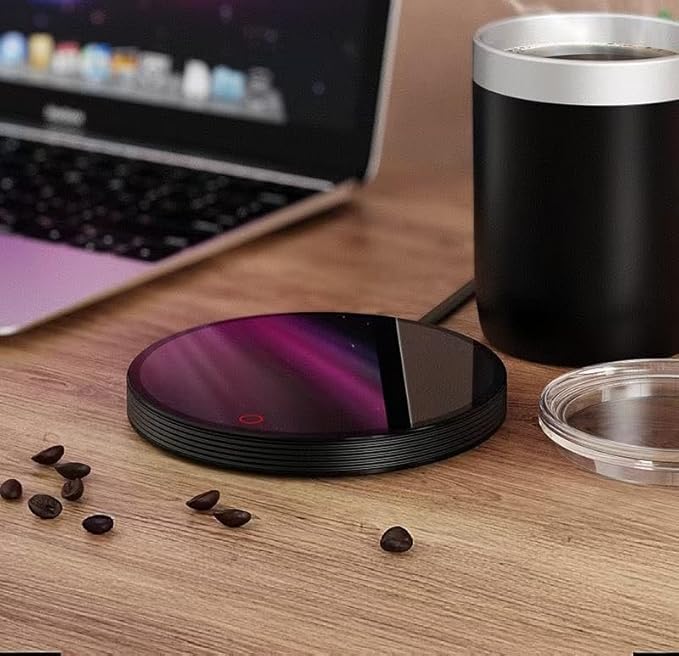 Coffee Mug Warmer, Electric Coffee Warmer for Desk with Auto Shut Off Smart Cup Warmer with 2 Temperature Settings for Heating Coffee, Beverage, Milk, Tea