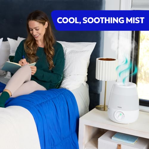 Ultrasonic Cool Mist Humidifier 1.2 Gal Filter-Free for Bedroom