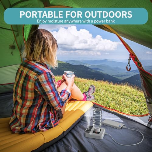 Portable Mini Cool Mist Humidifier for Bedroom Office Travel
