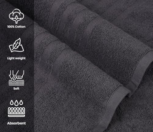 Jumbo Bath Sheets 40 x 80 Inches, 100% Cotton Extra Large Towels - 2 Pack