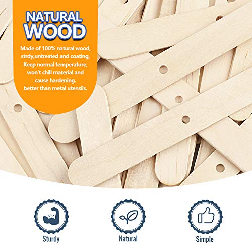 100pcs Wooden Candle Wick Holders - Centering Tools for Candle Making
