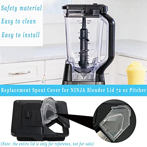 Blender Pour Spout Cover Replacement for 72 oz Square Pitcher Lids