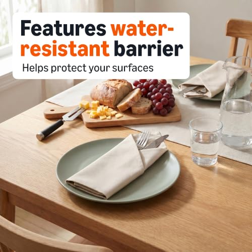 Reusable Cloth Napkins 17x17 Inches, Stain and Wrinkle Resistant, 12-Pack