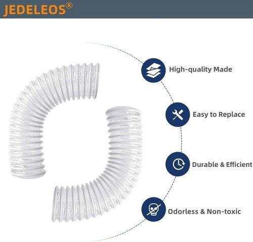 JEDELEOS Lower Hose for Shark Rotator NV752 | Durable Replacement Parts (Pack of 2) - 1-1/2 Inch