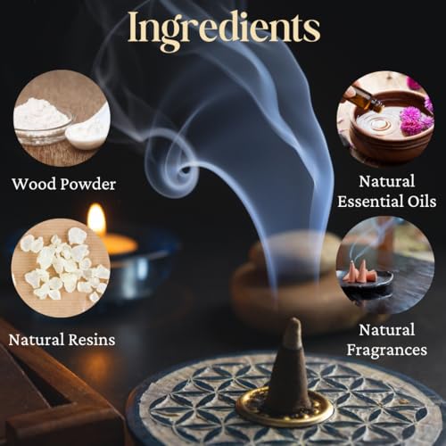 Frankincense and Myrrh Natural Incense Cones - 10 Pack