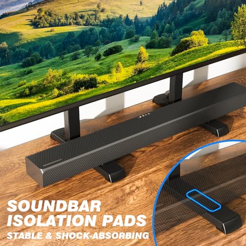 Tabletop TV Stand Legs for 37-90 Inch TVs, Height Adjustable Steel Feet