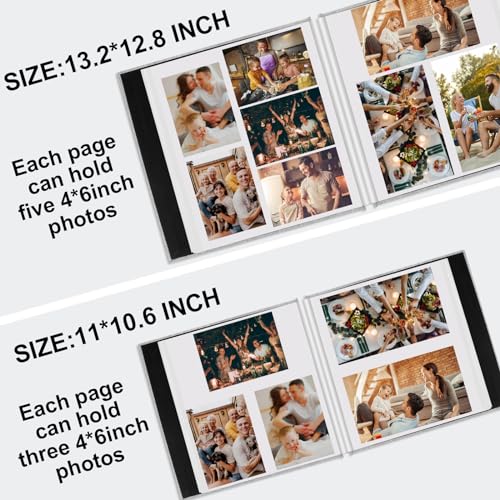 Large Self-Adhesive Photo Album Scrapbook - 60 Pages Linen Cover DIY Kit