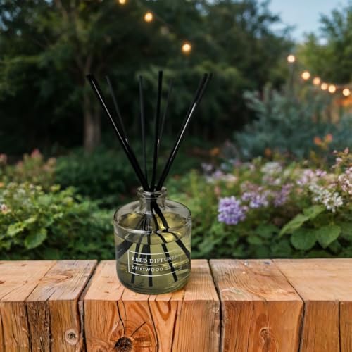 Driftwood Sand Reed Diffuser Set, 6 oz Glass Home Fragrance (Pack of 2)