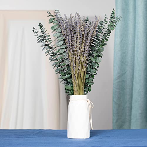 Dried Eucalyptus Stems & Lavender Flower Bundles for Shower, 17 Inch (2 Pack)